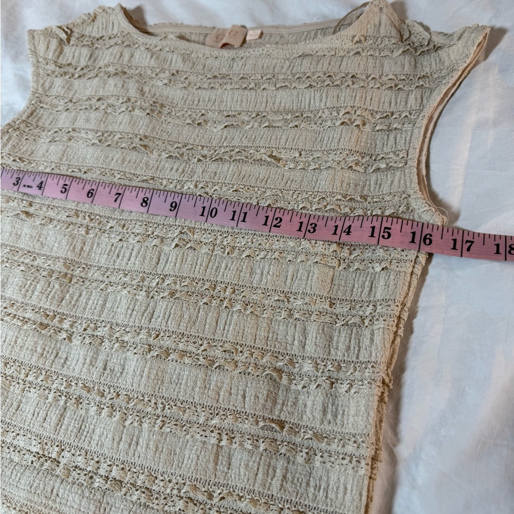 Women's Cream Textured Pants & Top Set - Picture 12 of 13
